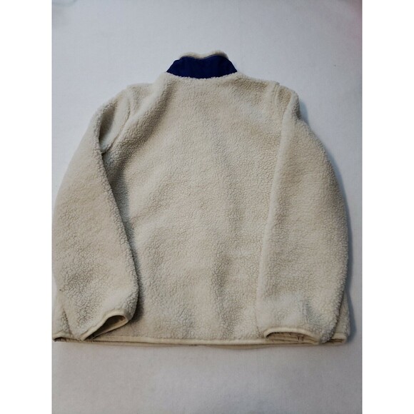 Womens Old Navy Cream Fleece Jacket PREOWNED, SIZE L Lined w/3-pockets - Picture 8 of 8